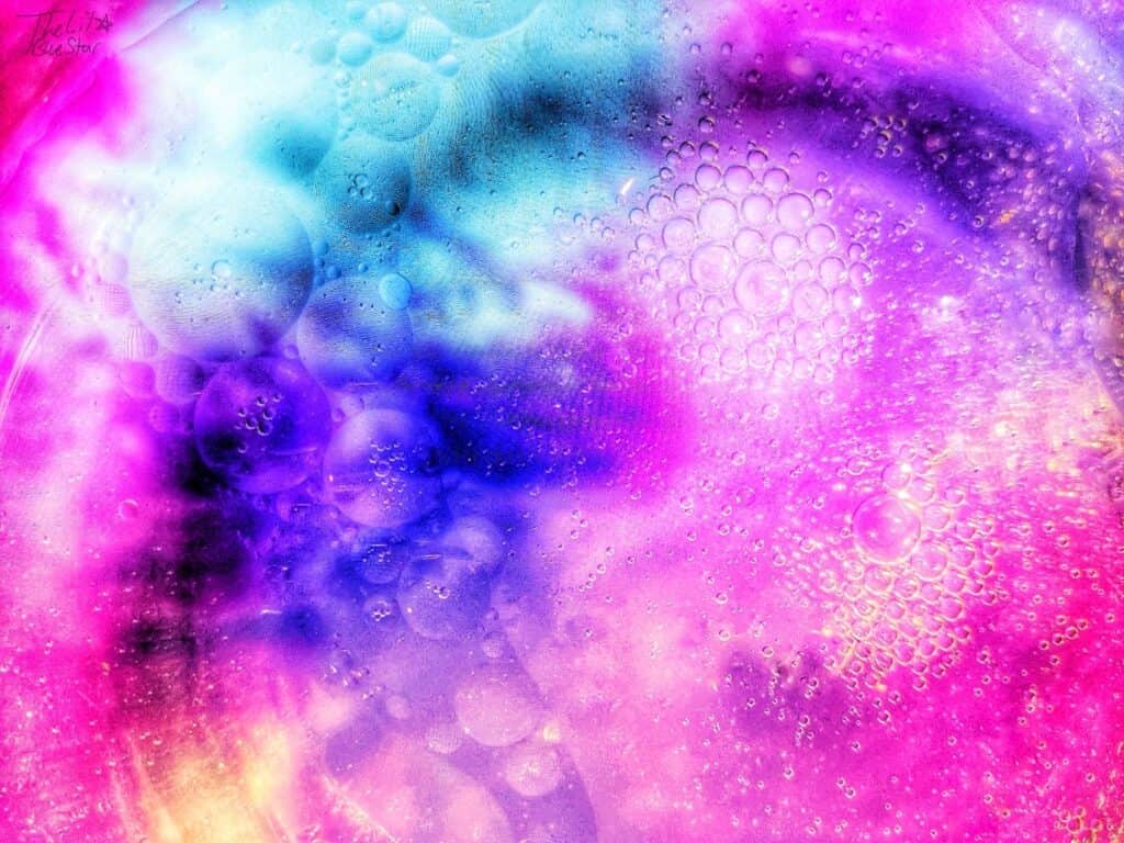 Foto agua multicolor primer plano abstracto