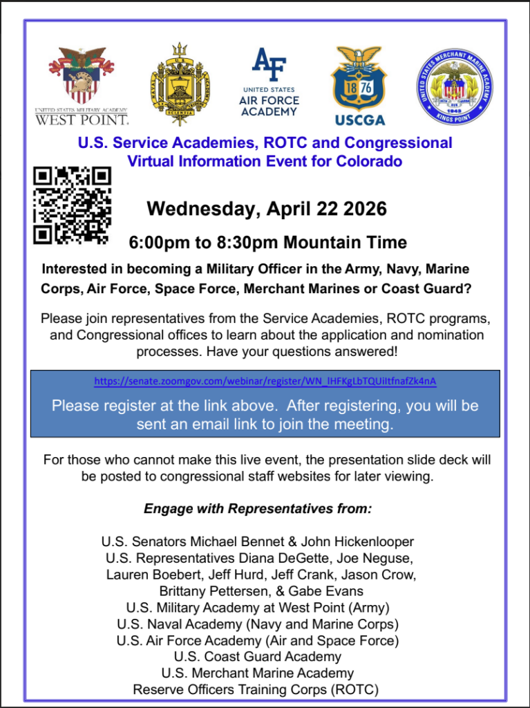 Sesión informativa virtual sobre oportunidades para oficiales militares en diversas ramas, 22 de abril de 2026, de 18:00 a 20:30 (hora de la montaña).